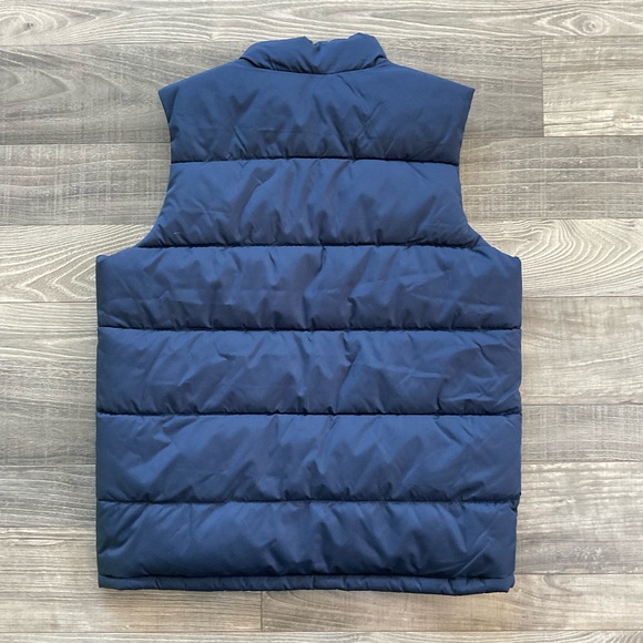 NWT Gap Puffer Vest Kids XL (12) Navy Blue Cold Control Water Resistant Full Zip - Picture 8 of 10